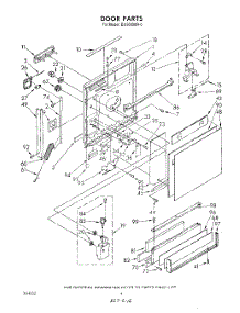 03 - Door parts for Whirlpool Dishwasher DU9000XR0 from AppliancePartsPros.com