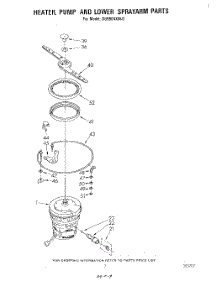 05 - Heater, Pump, And Lower Sprayarm parts for Whirlpool Dishwasher DU5504XM0 from AppliancePartsPros.com