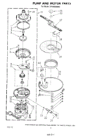 05 - Pump And Motor parts for Whirlpool Dishwasher DP4800XMW0 from AppliancePartsPros.com