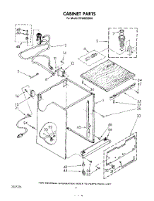 02 - Cabinet parts for Whirlpool Dishwasher DP4800XSW0 from AppliancePartsPros.com