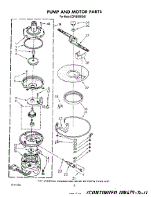 05 - Pump And Motor parts for Whirlpool Dishwasher DP4800XSW0 from AppliancePartsPros.com