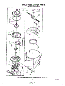 05 - Pump And Motor parts for Whirlpool Dishwasher DU4500XM0 from AppliancePartsPros.com