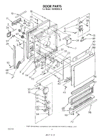 03 - Door parts for Whirlpool Dishwasher DU9900XL0 from AppliancePartsPros.com