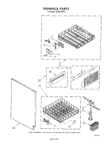 05 - Dishrack parts for Whirlpool Dishwasher DU9000XR0 from AppliancePartsPros.com