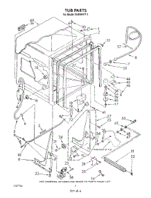 02 - Tub , Literature And Optional parts for Whirlpool Dishwasher DU8500XT3 from AppliancePartsPros.com