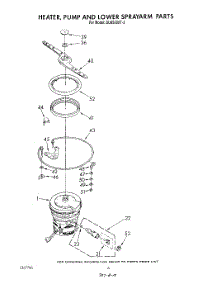 04 - Heater, Pump And Lower Sprayarm parts for Whirlpool Dishwasher DU8500XT3 from AppliancePartsPros.com