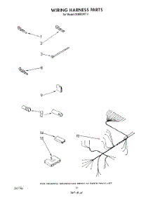 07 - Wiring Harness parts for Whirlpool Dishwasher DU8500XT3 from AppliancePartsPros.com