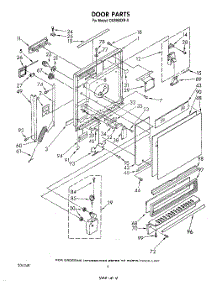 03 - Door parts for Whirlpool Dishwasher DU9900XR0 from AppliancePartsPros.com