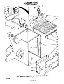 02 - Cabinet parts for Whirlpool Dishwasher SHF5584P2 from AppliancePartsPros.com