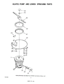 06 - Heater, Pump And Lower Spray Arm parts for Whirlpool Dishwasher DU9900XL0 from AppliancePartsPros.com