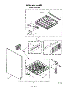 07 - Dishrack parts for Whirlpool Dishwasher DU9900XR0 from AppliancePartsPros.com