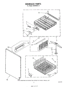 07 - Dishrack parts for Whirlpool Dishwasher DU9900XL0 from AppliancePartsPros.com
