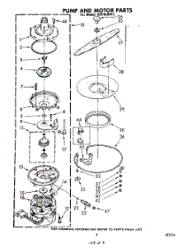 06 - Pump And Motor parts for Whirlpool Dishwasher SHF5584P2 from AppliancePartsPros.com