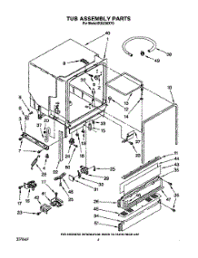 04 - Tub Assembly parts for Whirlpool Dishwasher DU9200XY0 from AppliancePartsPros.com