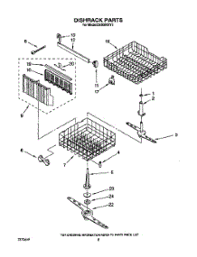 06 - Dishrack, Lit / Optional parts for Whirlpool Dishwasher DU9200XY0 from AppliancePartsPros.com