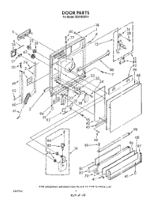 03 - Door parts for Whirlpool Dishwasher DU9700XR9 from AppliancePartsPros.com