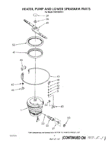 04 - Heater, Pump And Lower Spray Arm parts for Whirlpool Dishwasher DU9700XR9 from AppliancePartsPros.com