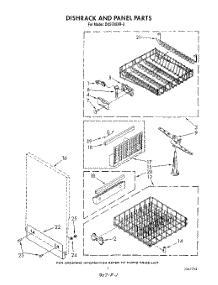 05 - Dish Rack And Panel parts for Whirlpool Dishwasher DU9700XR9 from AppliancePartsPros.com