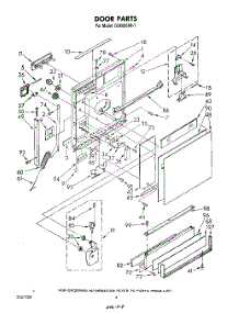 03 - Door parts for Whirlpool Dishwasher DU6000XR1 from AppliancePartsPros.com