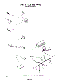 07 - Wiring Harness parts for Whirlpool Dishwasher DU6000XR1 from AppliancePartsPros.com