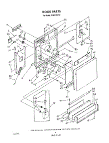 03 - Door parts for Whirlpool Dishwasher DU9450XT2 from AppliancePartsPros.com