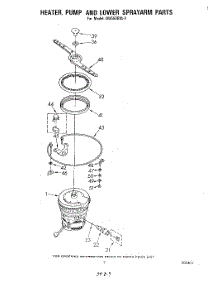 06 - Heater, Pump, And Lower Sprayarm parts for Whirlpool Dishwasher DU5500XL1 from AppliancePartsPros.com