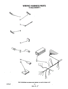 07 - Wiring Harness parts for Whirlpool Dishwasher DU8500XT5 from AppliancePartsPros.com
