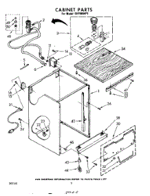 02 - Cabinet parts for Whirlpool Dishwasher SHF5884P1 from AppliancePartsPros.com