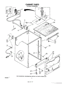02 - Cabinet parts for Whirlpool Dishwasher DP6000XRP0 from AppliancePartsPros.com