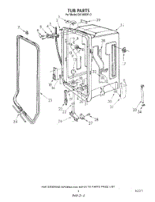 03 - Tub parts for Whirlpool Dishwasher DU1800XT0 from AppliancePartsPros.com