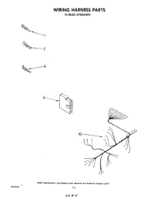 08 - Wiring Harness parts for Whirlpool Dishwasher DP6000XRP0 from AppliancePartsPros.com