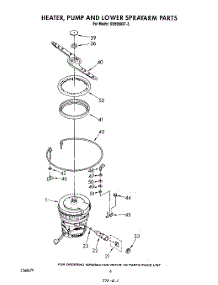 04 - Heater, Pump And Lower Spray Arm parts for Whirlpool Dishwasher DU8900XT3 from AppliancePartsPros.com
