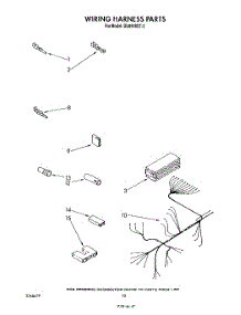 07 - Wiring Harness parts for Whirlpool Dishwasher DU8900XT3 from AppliancePartsPros.com