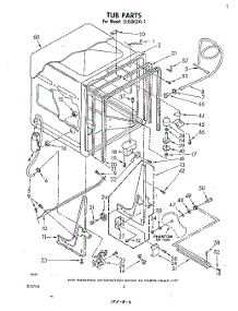 02 - Tub , Literature And Optional parts for Whirlpool Dishwasher DU5003XL1 from AppliancePartsPros.com