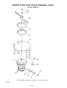 04 - Heater, Pump And Lower Spray Arm parts for Whirlpool Dishwasher DU8900XT4 from AppliancePartsPros.com