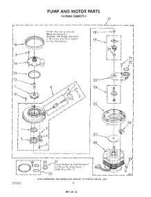06 - Pump And Motor parts for Whirlpool Dishwasher DU8900XT4 from AppliancePartsPros.com