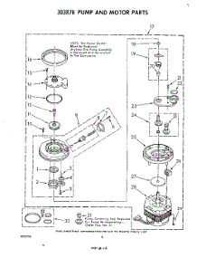 06 - Pump And Motor parts for Whirlpool Dishwasher DU5003XL1 from AppliancePartsPros.com
