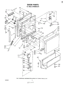 03 - Door parts for Whirlpool Dishwasher DP6880XLP0 from AppliancePartsPros.com