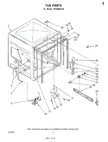04 - Tub , Literature And Optional parts for Whirlpool Dishwasher DP6880XLP0 from AppliancePartsPros.com