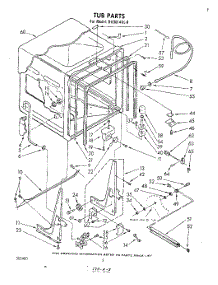 02 - Tub , Literature And Optional parts for Whirlpool Dishwasher DU3014XL0 from AppliancePartsPros.com