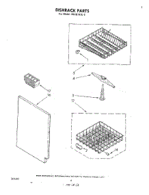 04 - Dishrack parts for Whirlpool Dishwasher DU3014XL0 from AppliancePartsPros.com