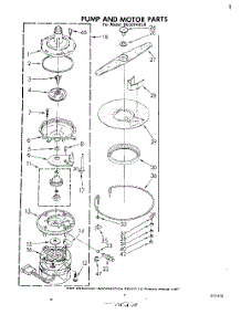 05 - Pump And Motor parts for Whirlpool Dishwasher DU3014XL0 from AppliancePartsPros.com