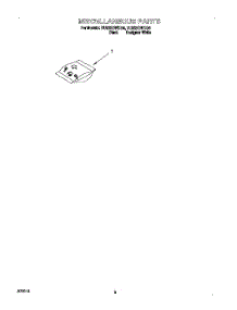 06 - Miscellaneous, Lit / Optional parts for Whirlpool Dishwasher DU925QWDB4 from AppliancePartsPros.com