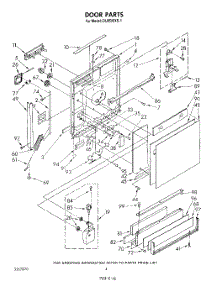 03 - Door parts for Whirlpool Dishwasher DU9500XS1 from AppliancePartsPros.com