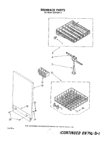 04 - Dishrack parts for Whirlpool Dishwasher DU8100XT0 from AppliancePartsPros.com