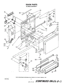 03 - Door parts for Whirlpool Dishwasher DU9700XR1 from AppliancePartsPros.com