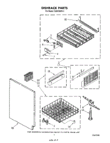 05 - Dishrack parts for Whirlpool Dishwasher DU9700XR1 from AppliancePartsPros.com