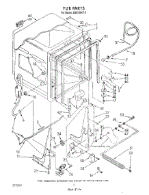 02 - Tub , Literature And Optional parts for Whirlpool Dishwasher DU8700XT3 from AppliancePartsPros.com