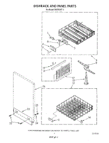 05 - Dishrack And Panel parts for Whirlpool Dishwasher DU8700XT3 from AppliancePartsPros.com