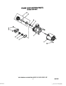 06 - Pump And Motor parts for Whirlpool Dishwasher LUD2100X0 from AppliancePartsPros.com